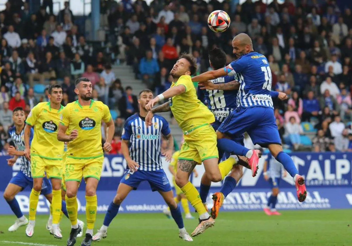 Posiciones de ponferradina contra deportivo la coruña